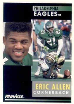 1991 Pinnacle #212 Eric Allen Front