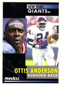 1991 Pinnacle #216 Ottis Anderson Front