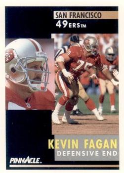 1991 Pinnacle #220 Kevin Fagan Front