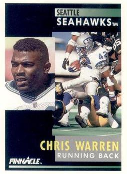 1991 Pinnacle #233 Chris Warren Front