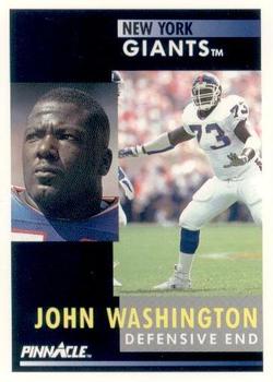 1991 Pinnacle #239 John Washington Front
