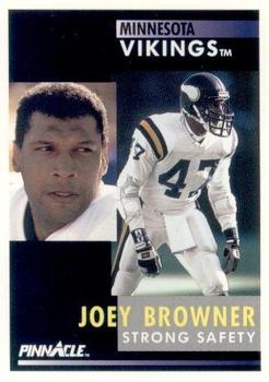 1991 Pinnacle #245 Joey Browner Front