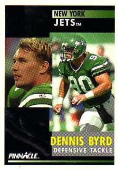 1991 Pinnacle #249 Dennis Byrd Front