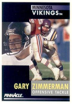 1991 Pinnacle #265 Gary Zimmerman Front