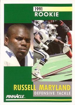 1991 Pinnacle #288 Russell Maryland Front