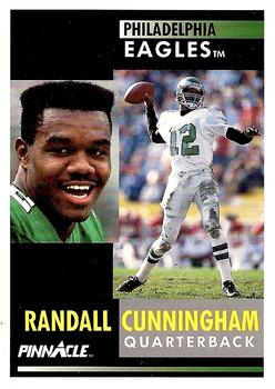 1991 Pinnacle #348 Randall Cunningham Front