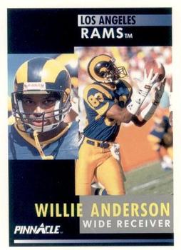 1991 Pinnacle #349 Willie Anderson Front