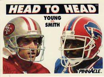 1991 Pinnacle #351 Steve Young / Bruce Smith Front
