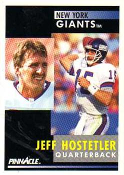 1991 Pinnacle #50 Jeff Hostetler Front