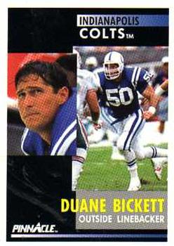 1991 Pinnacle #64 Duane Bickett Front