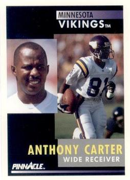 1991 Pinnacle #80 Anthony Carter Front