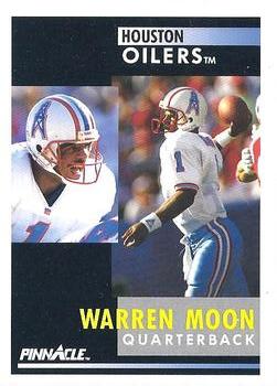 1991 Pinnacle #1 Warren Moon Front