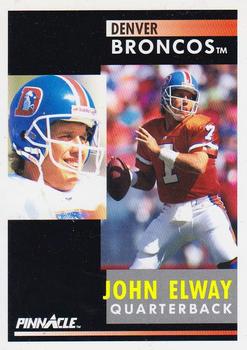1991 Pinnacle #7 John Elway Front