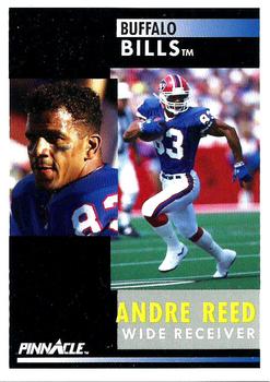 1991 Pinnacle #34 Andre Reed Front