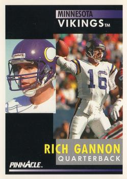 1991 Pinnacle #225 Rich Gannon Front