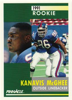 1991 Pinnacle #299 Kanavis McGhee Front