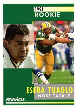 1991 Pinnacle #312 Esera Tuaolo Front