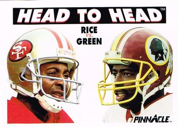 1991 Pinnacle #355 Jerry Rice / Darrell Green Front