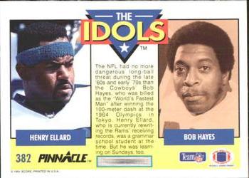 1991 Pinnacle #382 Henry Ellard / Bob Hayes Back