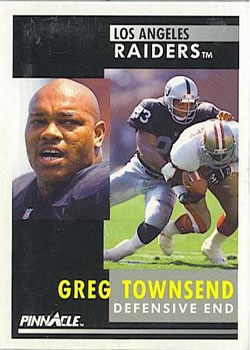 1991 Pinnacle #94 Greg Townsend Front