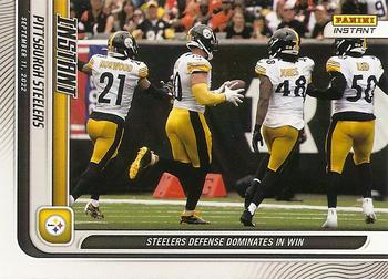 2022 Panini Instant NFL #3 Pittsburgh Steelers Front