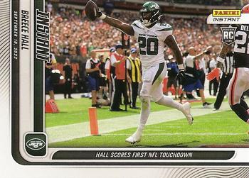 2022 Panini Instant NFL #15 Breece Hall Front