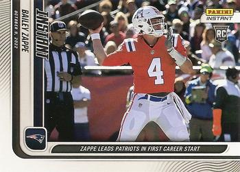 2022 Panini Instant NFL #51 Bailey Zappe Front