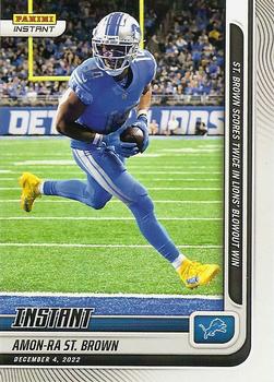 2022 Panini Instant NFL #130 Amon-Ra St. Brown Front
