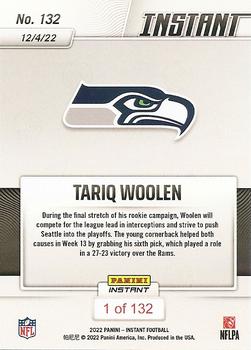 2022 Panini Instant NFL #132 Tariq Woolen Back