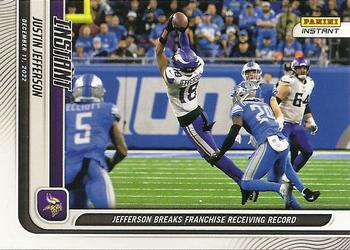 2022 Panini Instant NFL #140 Justin Jefferson Front