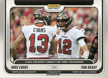 2022 Panini Instant NFL #169 Mike Evans / Tom Brady Front