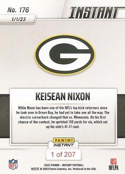 2022 Panini Instant NFL #176 Keisean Nixon Back