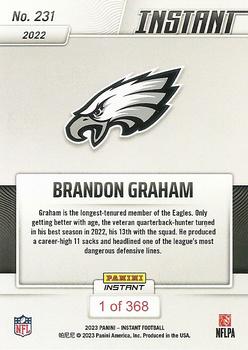 2022 Panini Instant NFL #231 Brandon Graham Back