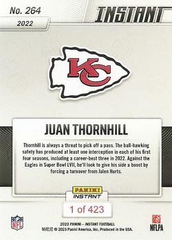 2022 Panini Instant NFL #264 Juan Thornhill Back