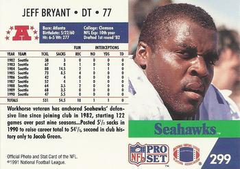 1991 Pro Set #299 Jeff Bryant Back