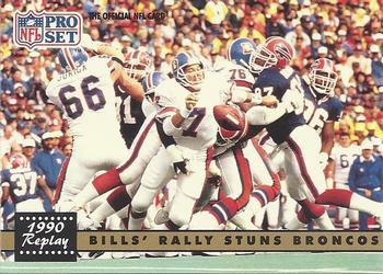 1991 Pro Set #326 Bills' Rally Stuns Broncos Front