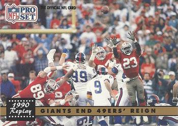 1991 Pro Set #342 Giants End 49ers' Reign Front