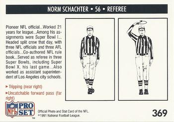 1991 Pro Set #369 Norm Schachter Back