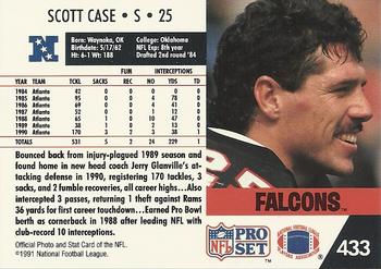 1991 Pro Set #433 Scott Case Back