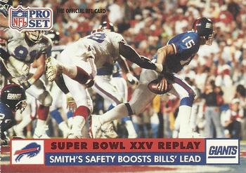1991 Pro Set #47 Smith's Safety Boosts Bills' Lead Front