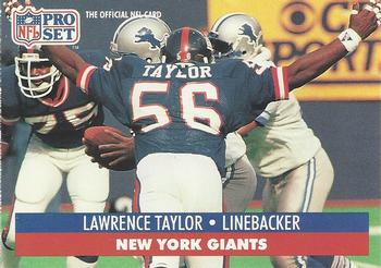 1991 Pro Set #602 Lawrence Taylor Front