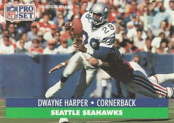 1991 Pro Set #662 Dwayne Harper Front