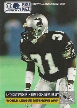  1991 Pro Set World League of American Football #28 Anthony  Parker New York/New Jersey Knights Official WLAF Trading Card :  Collectibles & Fine Art