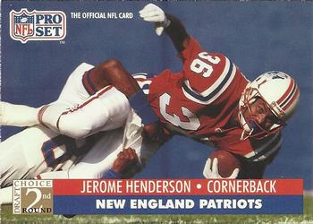 1991 Pro Set #770 Jerome Henderson Front
