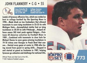 1991 Pro Set #773 John Flannery Back