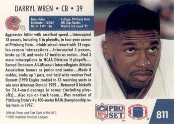 1991 Pro Set #811 Darryl Wren Back