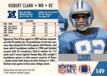 1991 Pro Set #149 Robert Clark Back