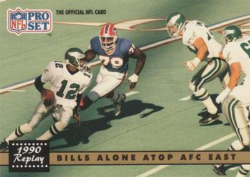 1991 Pro Set #334 Bills Alone Atop AFC East Front