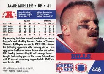 1991 Pro Set #446 Jamie Mueller Back