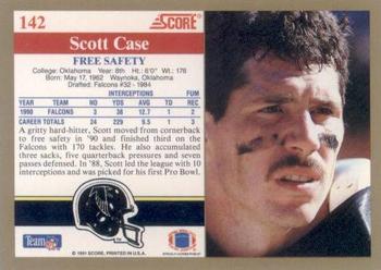 1991 Score #142 Scott Case Back